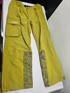 Adidas Terrex 3L PCN Ski Snow Pants Men’s Size L Olive Green HC7717 New $400 - Picture 1 of 10