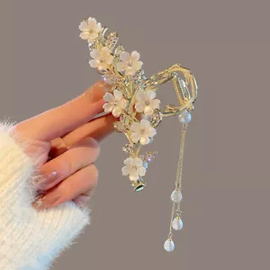 Hair Accessories Butterfly Hair Clip Pearl Hair Claw Korean Style Headwear - Picture 1 of 13