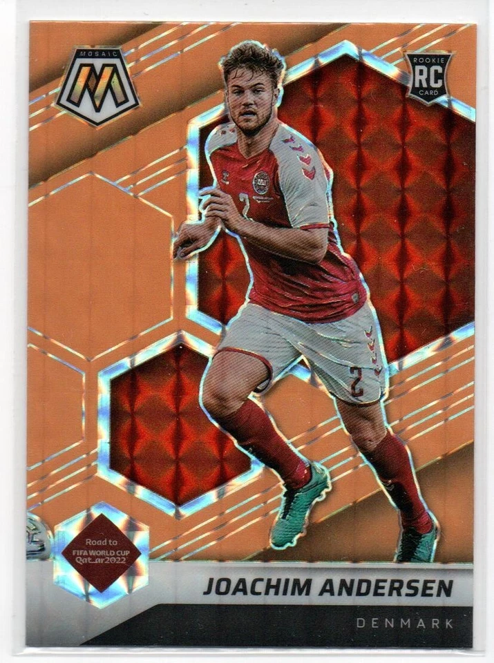 2021-22 Mosaic Road to World Cup ORANGE FLUORESCENT #152 Joachim Anderson RC 90 - Image 1 of 1