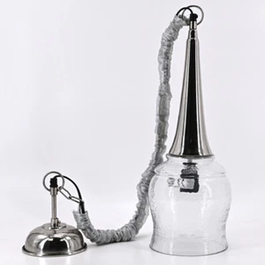PTMD Hängelampe Ketten Pendelleuchte Aluminium Glas Vintage Loft Style E27 40W - Bild 1 von 5