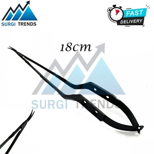 Kamiyama Micro Scissor Neurosurgery 18cm, Bayonet Handle Black - Picture 1 of 5