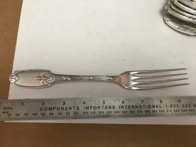 CHRISTOFLE АНТИКВАРНЫЕ ПОСЕРЕБРЕННЫЕ DELAFOSSE БОЛЬШОЙ ВИЛКИ НАБОР ИЗ 6 ШТ. - Изображение 1 из 4