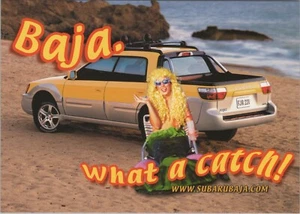 Subaru Baja Mermaid Beach What A Catch Werbung Werbe Postkarte RC - Bild 1 von 2