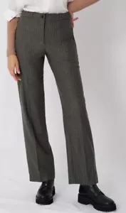 NWT MAJE Grey Cashmere/Wool Blend Trouser/Pants Size 42 (14/XL) $580 NEW - Picture 1 of 5