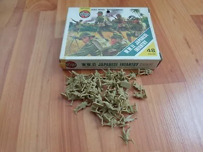 VINTAGE 1970'S AIRFIX HO/OO WW2 JAPANESE INFANTRY COMPLETE 48 FIGURES S18 - image 1 of 2