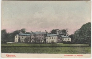 Humshaugh Postcard Northumberland Chesters Mansion House Colour View c.1908 - Picture 1 of 1
