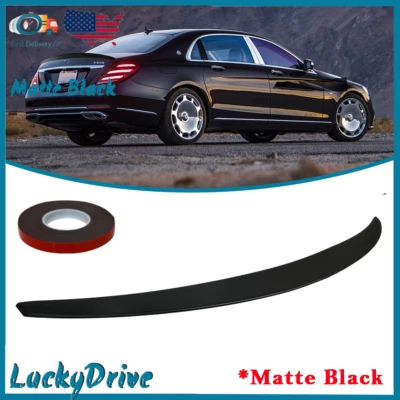 Rear Trunk Spoiler For 2014-2020 Mercedes-Benz S Class W222 Matte Black Sedan US - Imagem 1 de 4