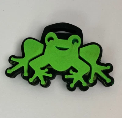 Sello de espuma gruesa ~ rana 4,5 x 2,5 pulgadas Foto 1 de 3