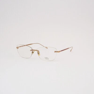 KBL Retro Titan Brille Rahmenlos Rose Gold Cirrus 55/15-140 - Bild 1 von 3