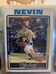 5 Phil Nevin baseball cards.  1 card autographed.  Manager California Angels - Picture 1 of 5