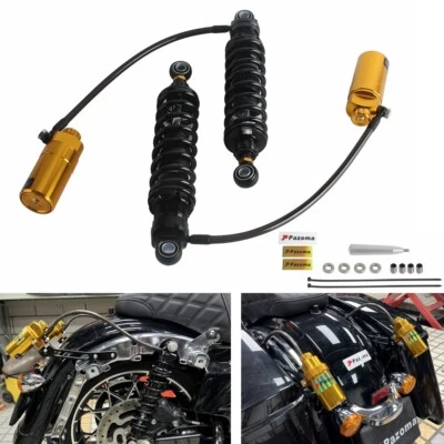 Remote Reservoir Rear Suspension Shocks For Harley Touring Street Glide FLHX S — 第 1/4 张图片
