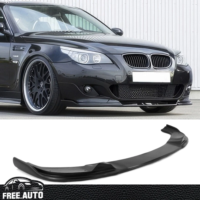 Fits 04-10 BMW E60 5 Series H Style Front Bumper Lip Spoiler Unpainted 1P Kit PU - Image 1 of 4