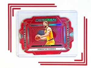 2020-21 Obsidian Domantas Sabonis Eclipse Electric Etch Red Flood #35 Sp - Bild 1 von 2