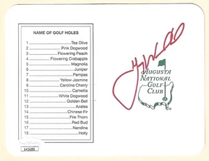 Gary Woodland Signed Autographed Masters Scorecard PGA Tour JSA COA - Picture 1 of 2