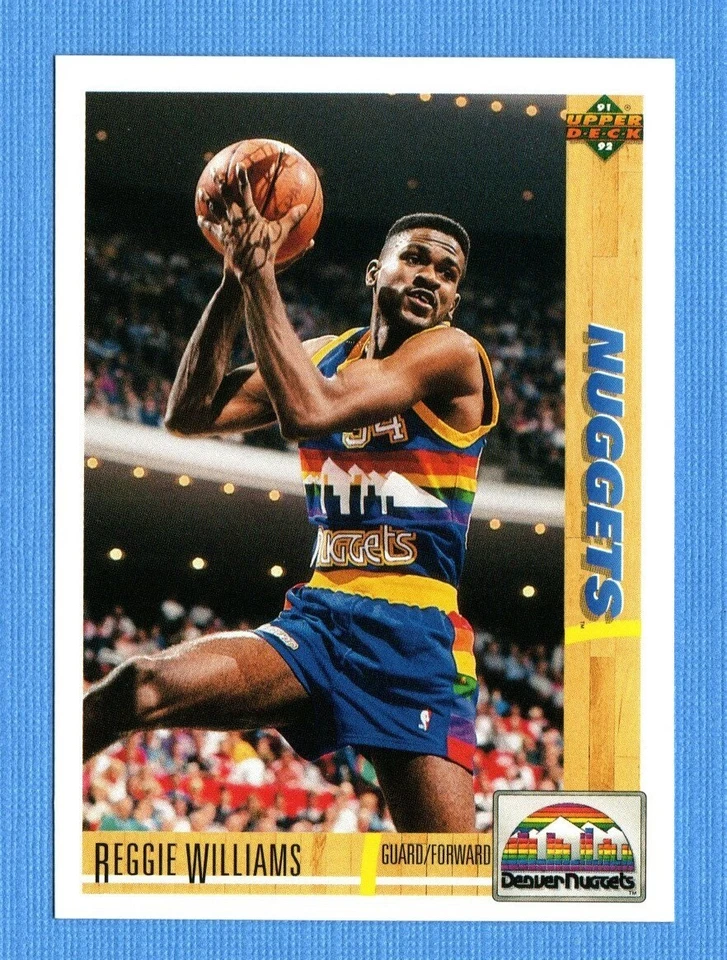 1991-92 Upper Deck #206 Reggie Williams Denver Nuggets - Image 1 of 1