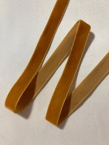 Goldbraunes französisches Samtband (5/8" breit) - Bild 1 von 2