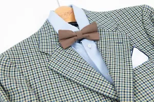 Kiton Gingham Cashmere 3-roll-2 Blazer Jacket, US 38R, EU 48 - Picture 1 of 9