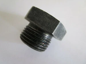 AN814-12 Stecker & Entlüfter 1-1/16-12 schwarz Stahlverschraubung Neu aus altem Lagerbestand - Bild 1 von 2