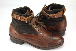 Camel Active Gr.37 UK.4 Damen Stiefel Stiefeletten Boots Leder Braun E 481 - Bild 1 von 5