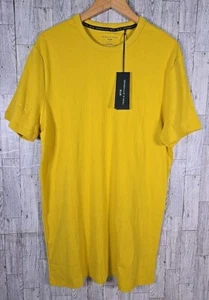 Shaquille O'Neal Shirt 2XL Big & Tall Yellow Ribbed XLG NEW - Picture 1 of 8