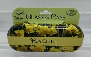 Neues Damen Narzissen Brillenetui mit personalisiertem Namen "Rachel" - Bild 1 von 6