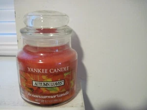 YANKEE CANDLE AUTUMN LEAVES SMALL CANDLE - Picture 1 of 2