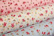 100% Cotton Print Fabric - Mini Bows & Hearts - Rose & Hubble - ON SALE £7 p/m