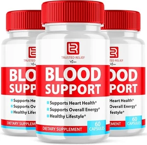 (3 Pack) Trusted Relief Blood Support Capsules, Trusted Relief Advanced  11/26 - Picture 1 of 7
