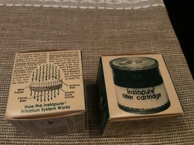 two instapure model f - 1c replacement water filters vintage, 80's, sealed in bo - Image 1 of 4