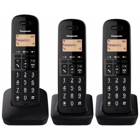 Panasonic ‎KX-TGB613JTB 3 Cornette Telefono Cordless - Nero