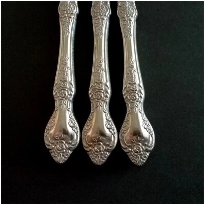 ANTIGUA ROSA cubiertos de acero inoxidable cubiertos, elección, Rogers ornamentados, reemplazos Foto 1 de 4