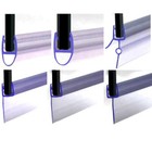 Shower Screen Rubber Seal Bath Door Strip Glass 4 -10mm Gap 7-23mm 900mm Long UK