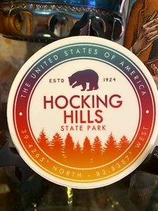 Hocking Hills State Park Decal 3.5" Sticker Ohio Vinyl Indoor Or Outdoor - Picture 1 of 1