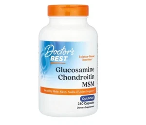 Doctor's Best, Glucosamine Chondroitin MSM with OptiMSM, 2 PACK, 240 Capsules x2 - Picture 1 of 4