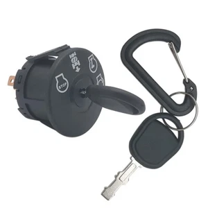 Ignition Switch w/ Keys, 4 Position, 7 Terminals, for Husqvarna, Craftsman - Picture 1 of 7