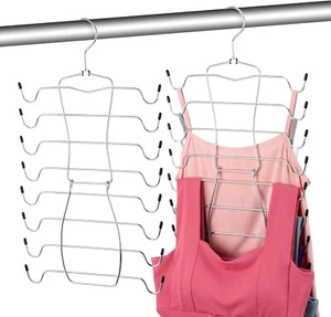 2 Pack Tank Top Hangers, Bra Organizer for Closet, Space Saving Closet Organizer - Picture 1 of 7
