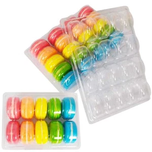 Macaron Blister Pack Clear Shell Boxes Trays Pods - Picture 1 of 11
