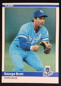 1984 Fleer #344 George Brett Kansas City Royals (HOF) NM-MINT++