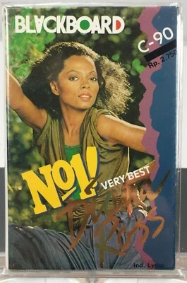 Blackboard No 1 Very Best Diana Ross Audio Cassette Tape C-90 with Lyrics 1980s Foto 1 de 4