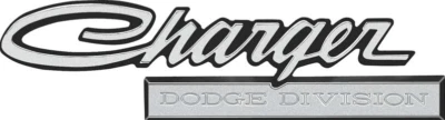 OER Reproduction Diecast Trunk Lid Emblem For 1971 Dodge Charger Models - Image 1 of 3