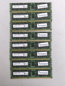 Lot Of 8 Micron HP 16GB 2Rx4 PC3-14900R Memory RAM 712383-581 - Picture 1 of 8