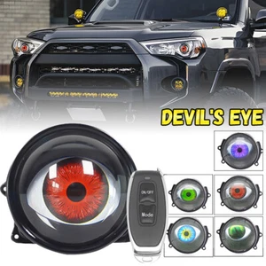3Inch Car Dynamic Devil Eyes Lens Lights 12-36V Demon Red Eye Headlight Assembly - Picture 1 of 16