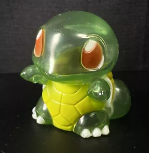 Vintage Pokemon Squirtle Klar PVC Münze Bank Tinte Stempel Figur Nintendo - Bild 1 von 4