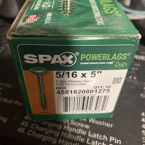 SPAX 4581820801275 5/16 x 5" T-STAR Washer Head HCR 50-count - Picture 1 of 2