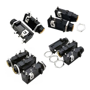 50pcs 6.35MM Female Seat Side Four Legs 6.5 Female Seat Jack Guitar Mic Plug - Zdjęcie 1 z 6