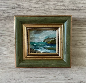 Miniature oil painting framed - Picture 1 of 10