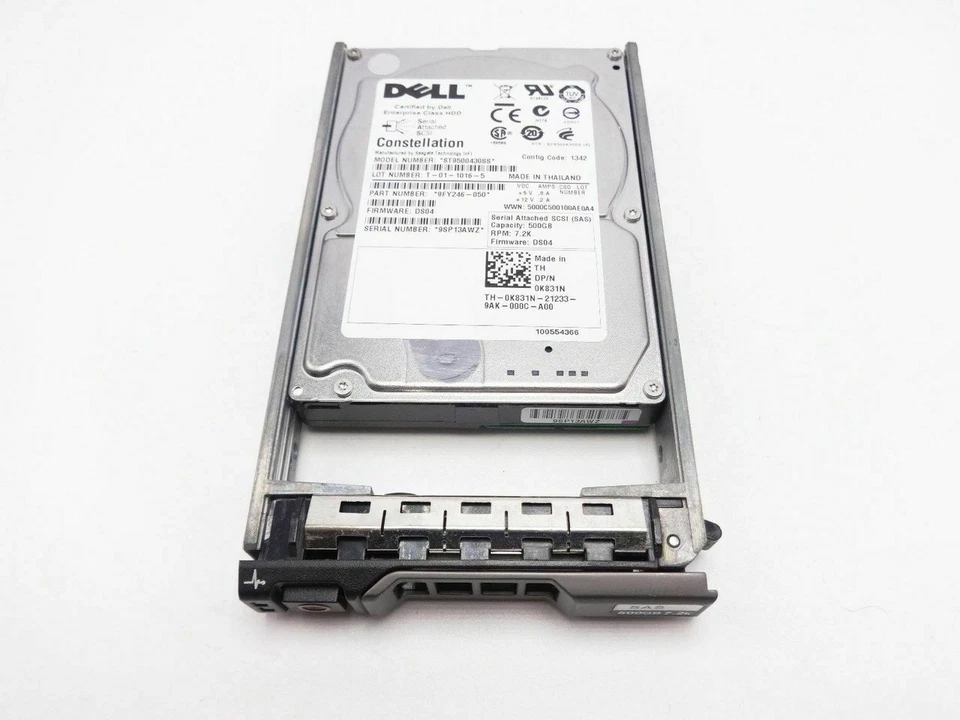 K831N 0K831N ST9500430SS DELL 500GB 7.2K SFF 2.5" SAS HDD HARD DRIVE - Image 1 of 1