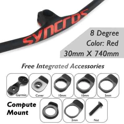 Full Carbon Integrated Handlebar with Stem Mountain Bike FRASER IC SL 8 Degree - Image 1 of 4