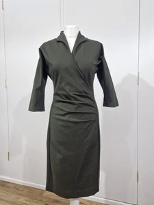 Winser London Grace Miracle Kleid Grün UK 10 Smart Bodycon Workwear - Bild 1 von 15