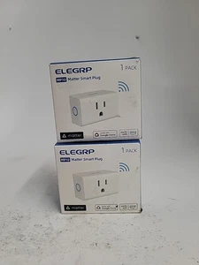 ELEGRP Matter Smart Plug | 15A/1800W Max | 2,4 GHZ WiFi Only | MP10 | 2er Pack - Bild 1 von 4
